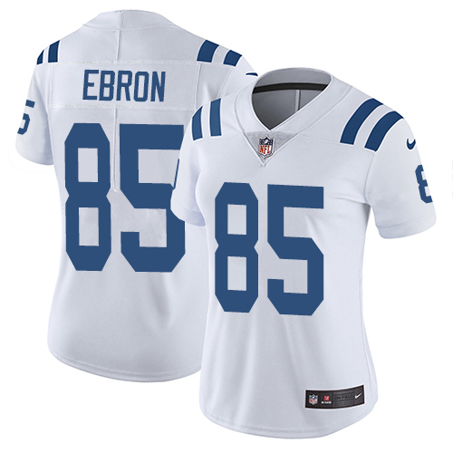 Indianapolis Colts #85 Limited Eric Ebron White Nike NFL Road Women Vapor Untouchable jerseys